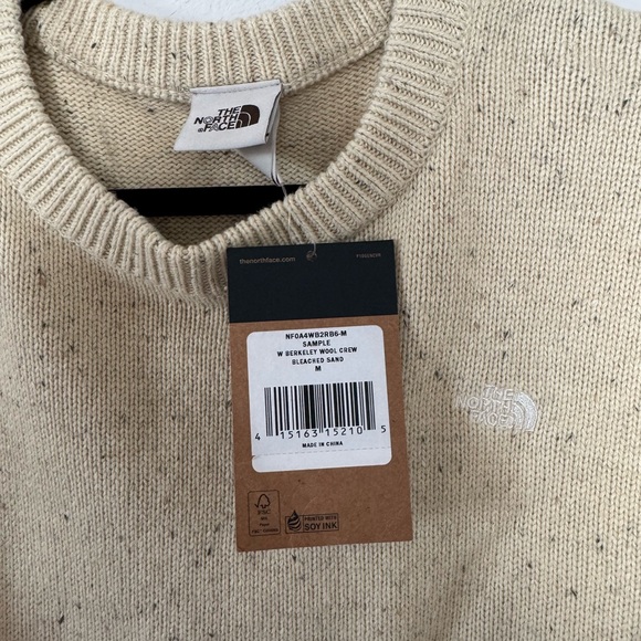 NWT Rare Brown Label The North Face Wool Berkeley Sweater Bleach Sands in Medium - Picture 2 of 5